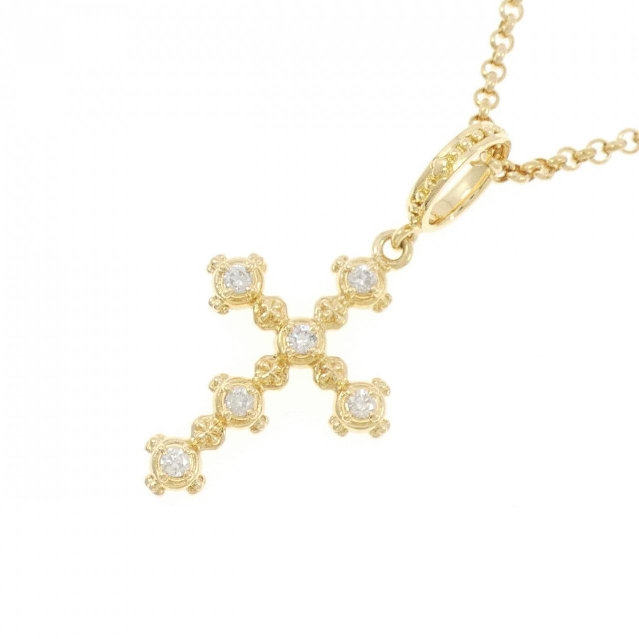 アーカー メモリアルクロス ネックレス 0.22CT