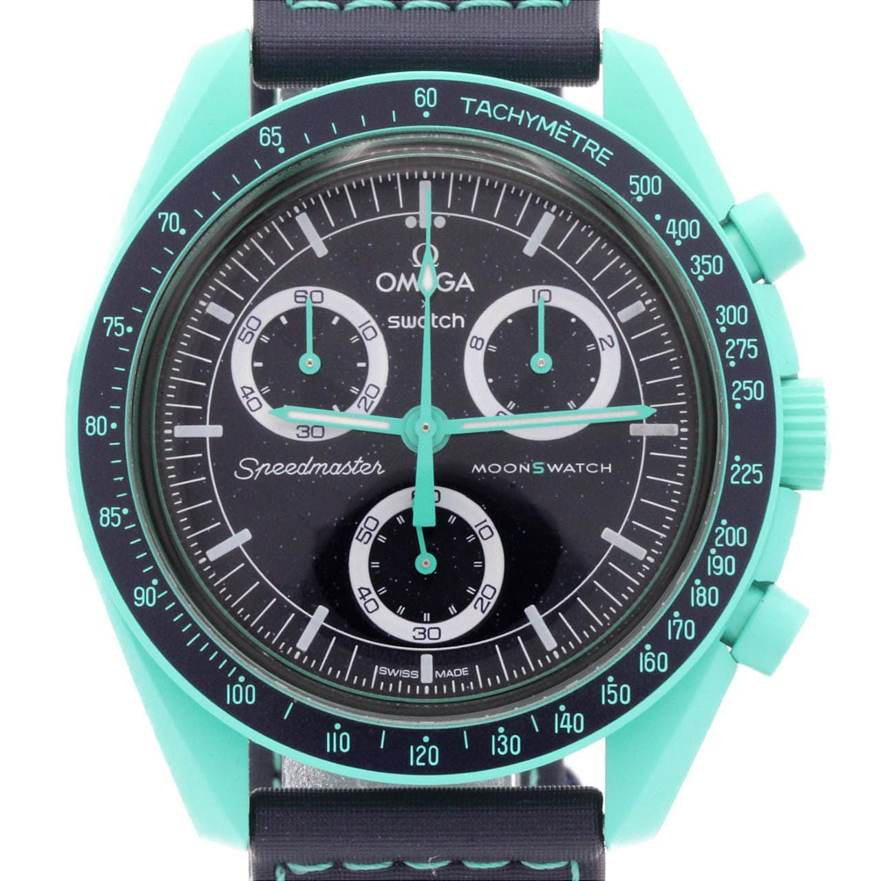 スウォッチ スウォッチxオメガ･ミッションオンアース ポーラーライツ S033L103 バイオセラミック クォーツ