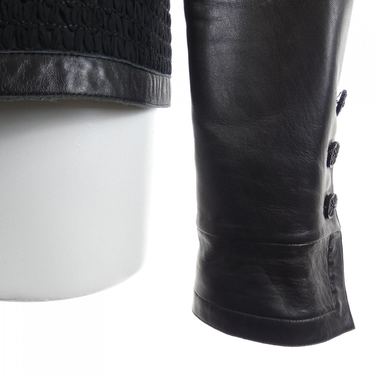 【ヴィンテージ】シャネル CHANEL P23963W03366 04A レザージャケット