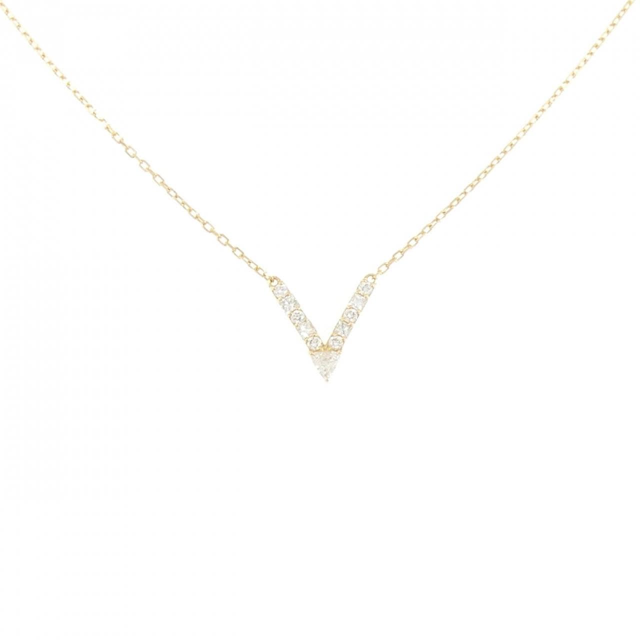 アーカー Vチェーン ネックレス 0.12CT
