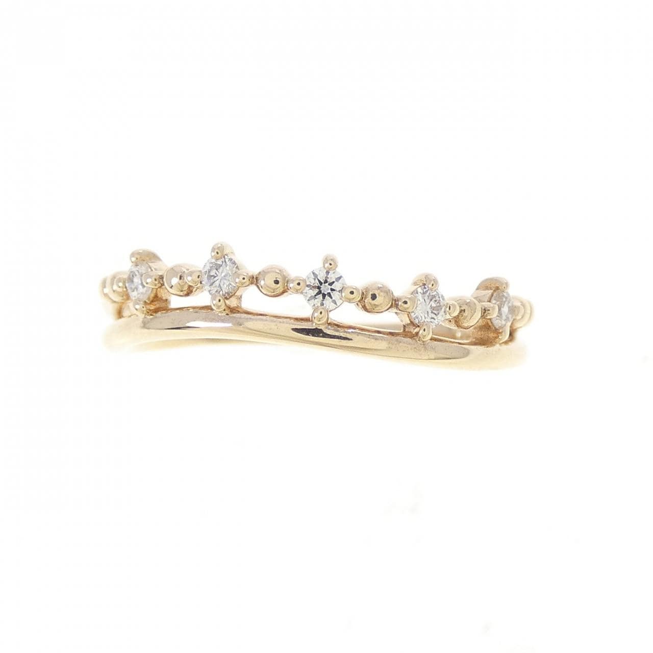 K10YG ダイヤモンド リング 0.089CT