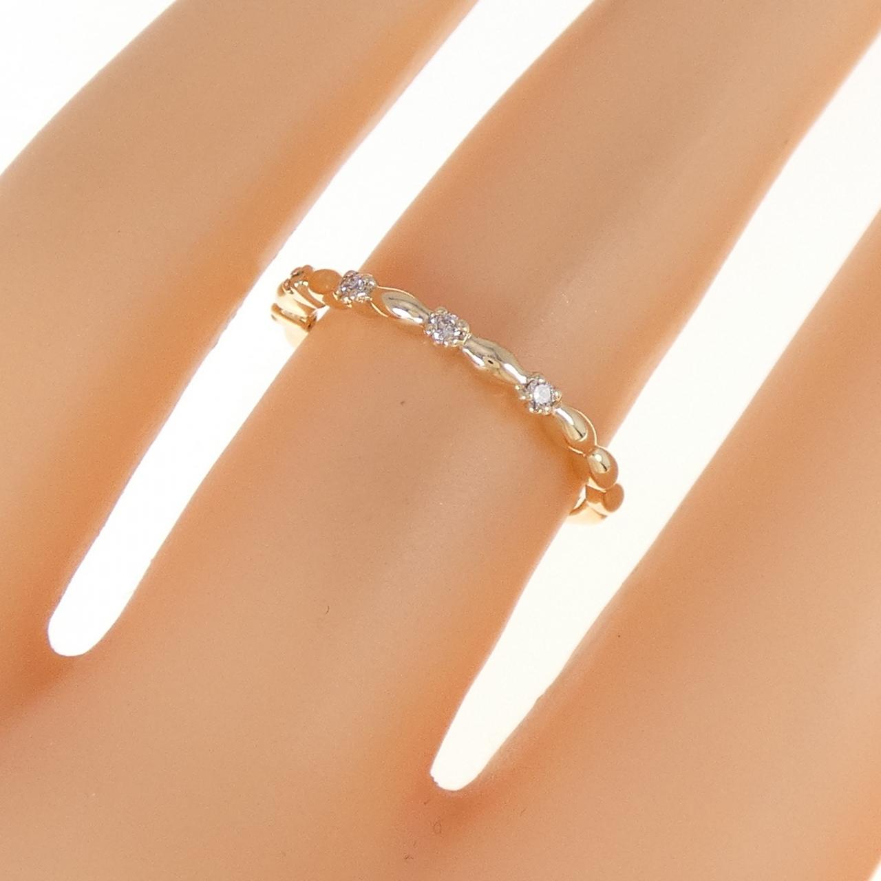 K10YG ダイヤモンド リング 0.04CT