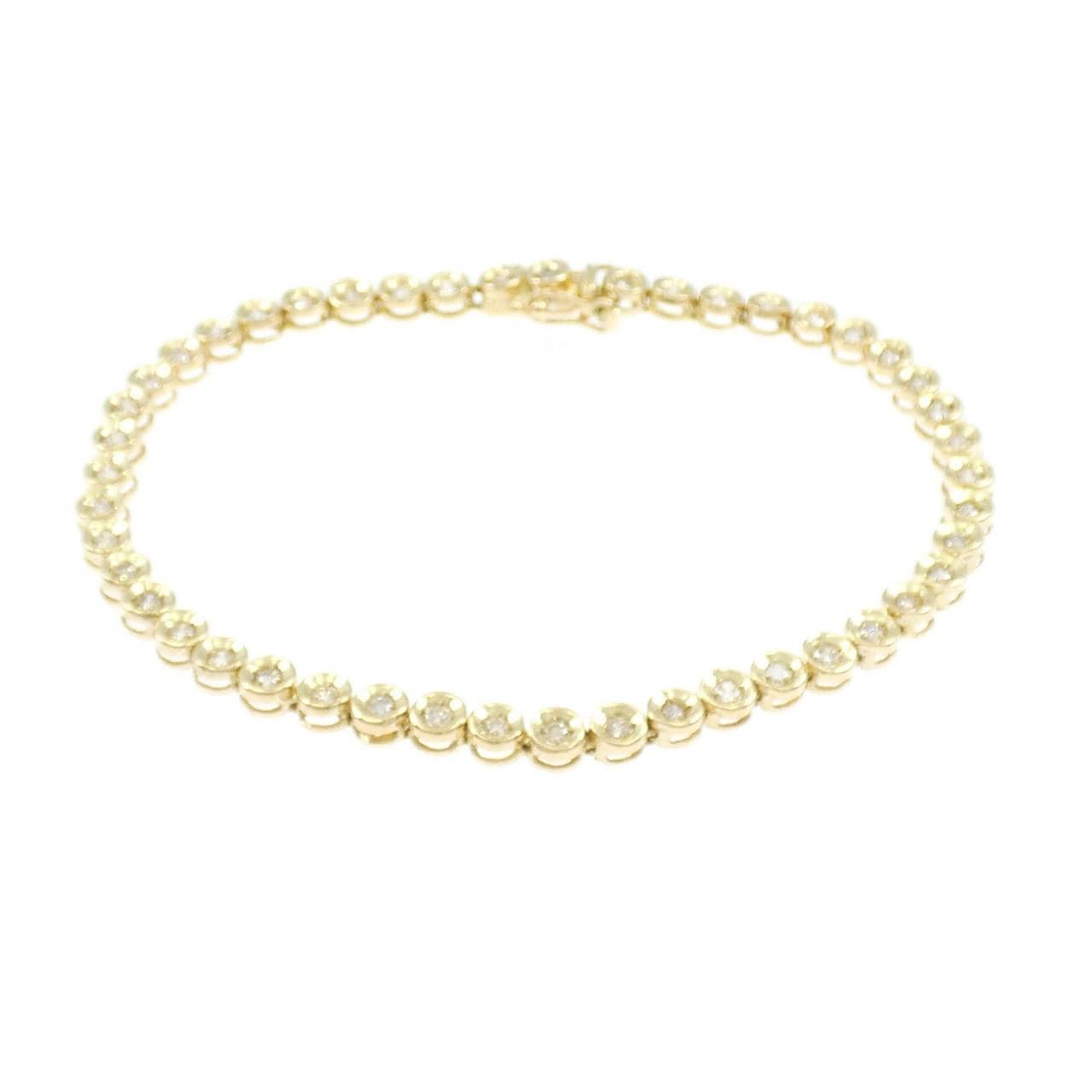 K18YG ダイヤモンド ブレスレット 1.00CT