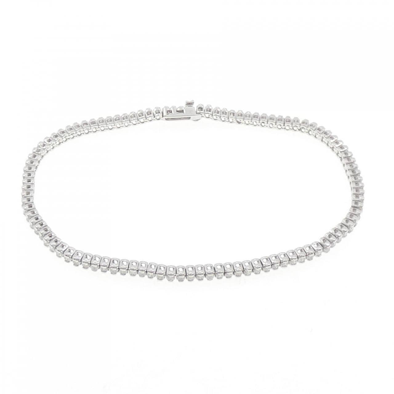 K14WG ダイヤモンド ブレスレット 1.81CT