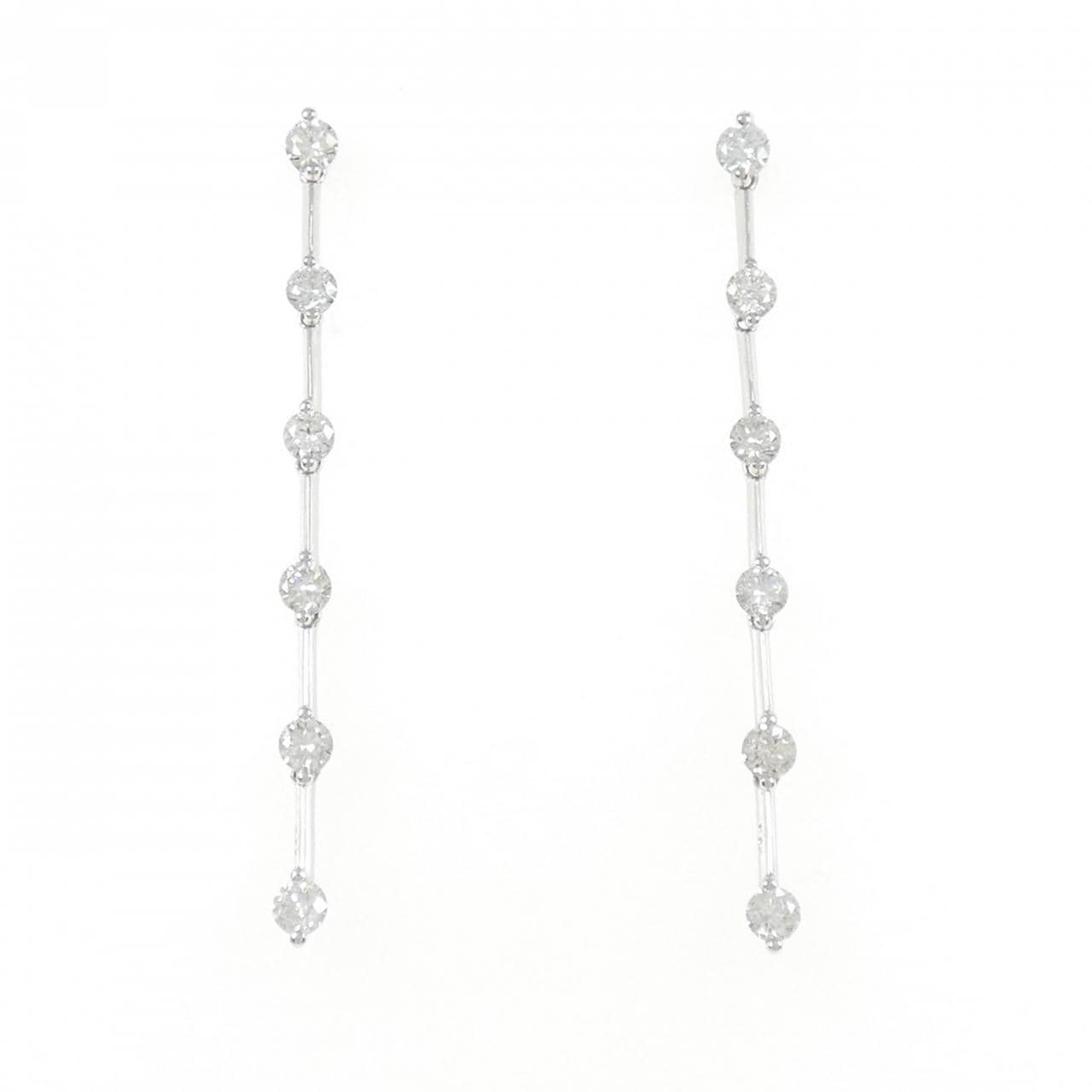 【新品】PT900 ダイヤモンド ピアス 0.70CT