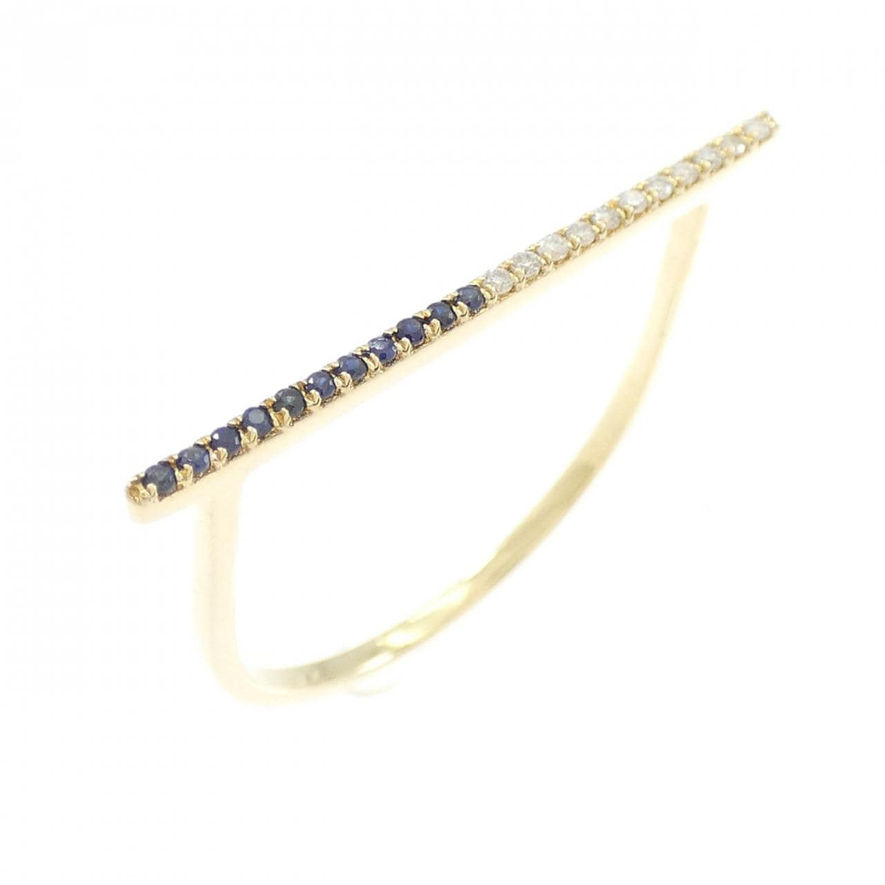 K18YG サファイヤ リング