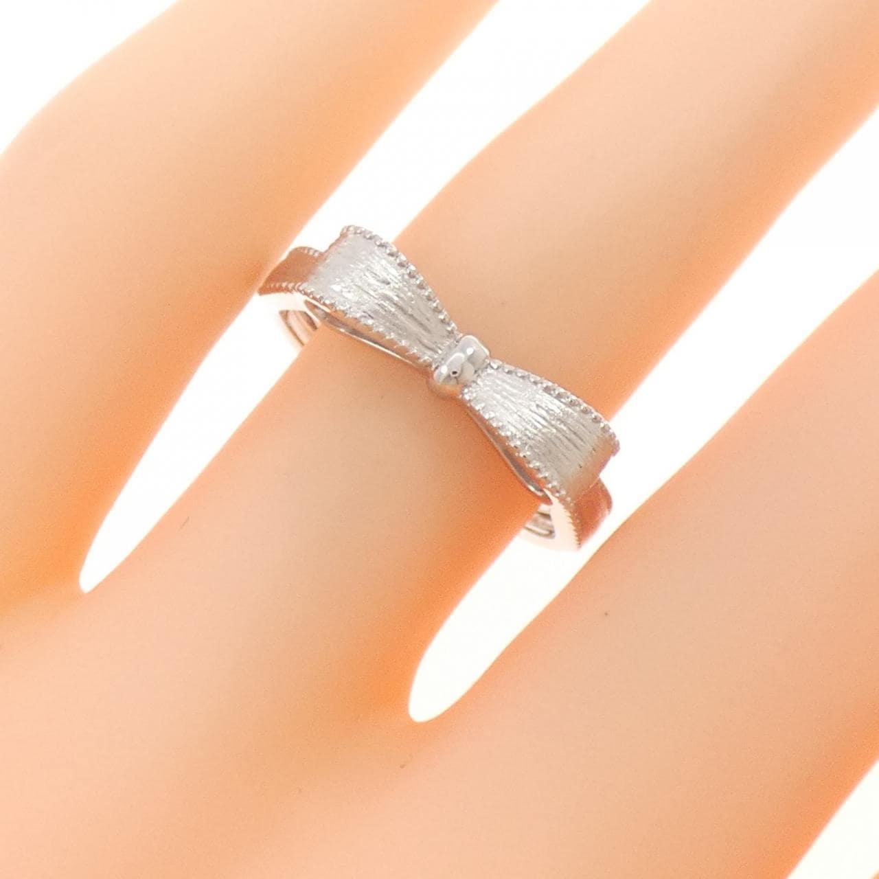 ジーエスティービー PT999 リボン リング