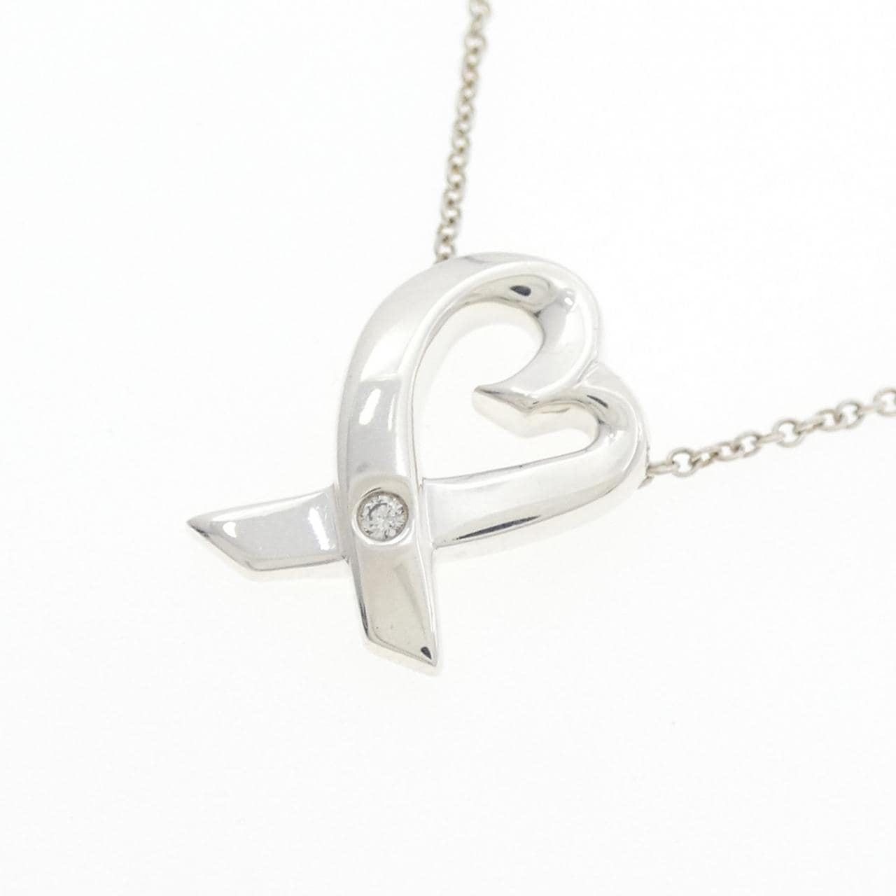 ティファニー ラビングハート ネックレス