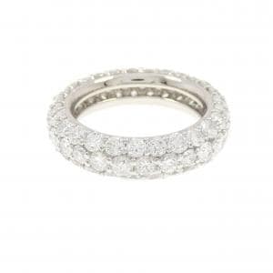 PT900 フルエタニティ ダイヤモンド リング 4.13CT