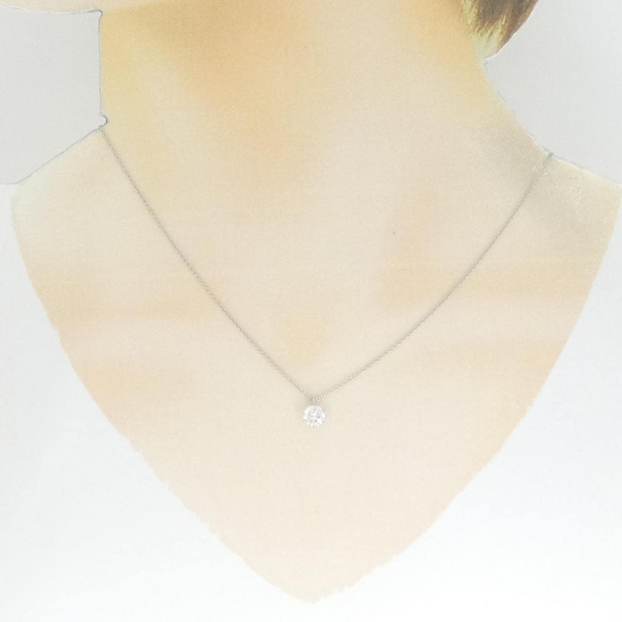 [Remake] PT Diamond Necklace 0.580CT F I1 Good