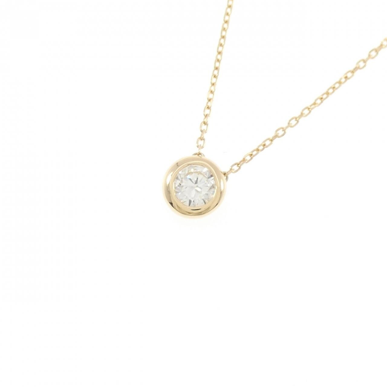 K18YG ダイヤモンド ネックレス 0.301CT H SI2 Good