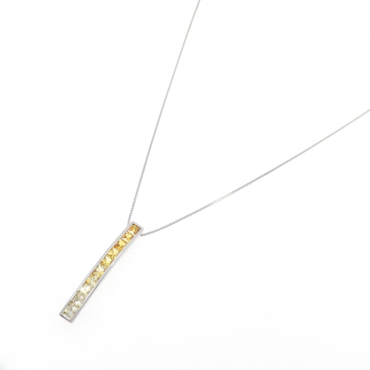 K18WG サファイヤ ネックレス 2.56CT