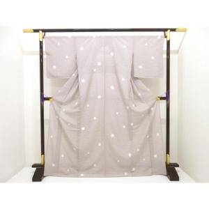 【新品】単衣　駒絽小紋