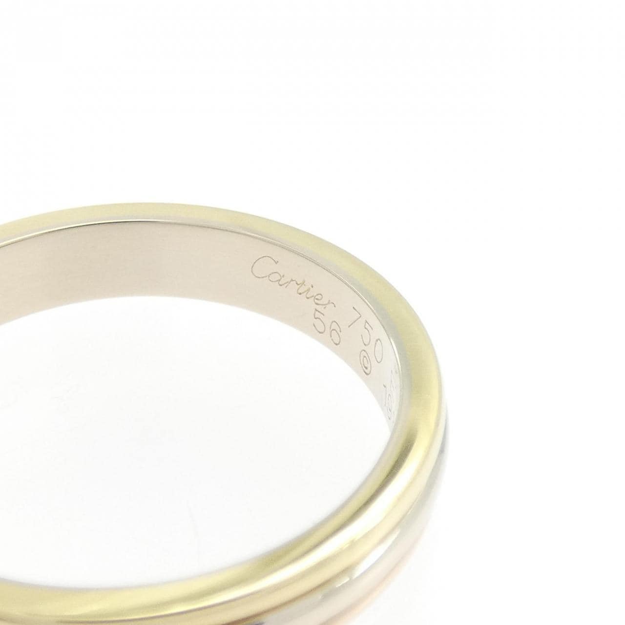 カルティエ スリーゴールドウェディング リング