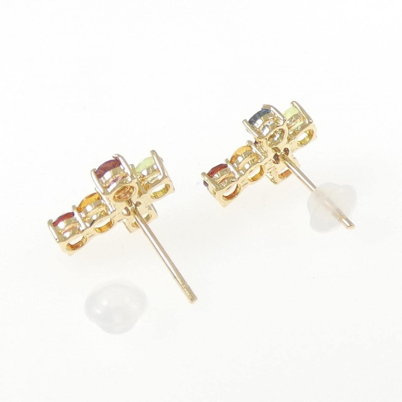 ポンテヴェキオ カラーストーン ピアス