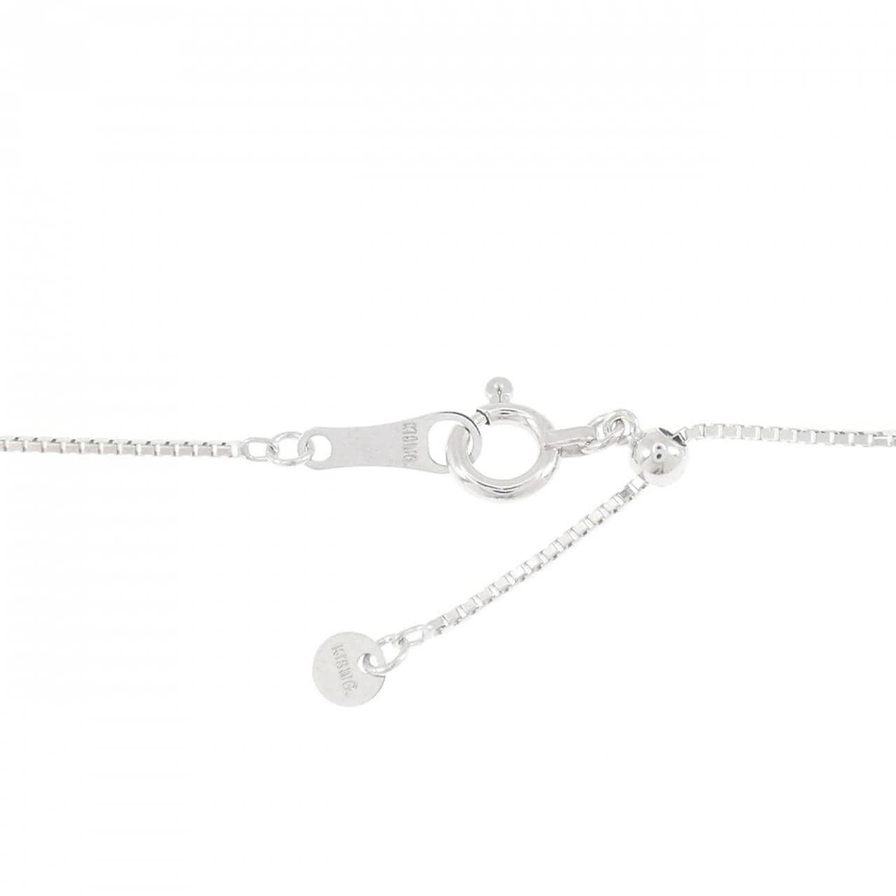 K18WG ダイヤモンド ネックレス 0.63CT