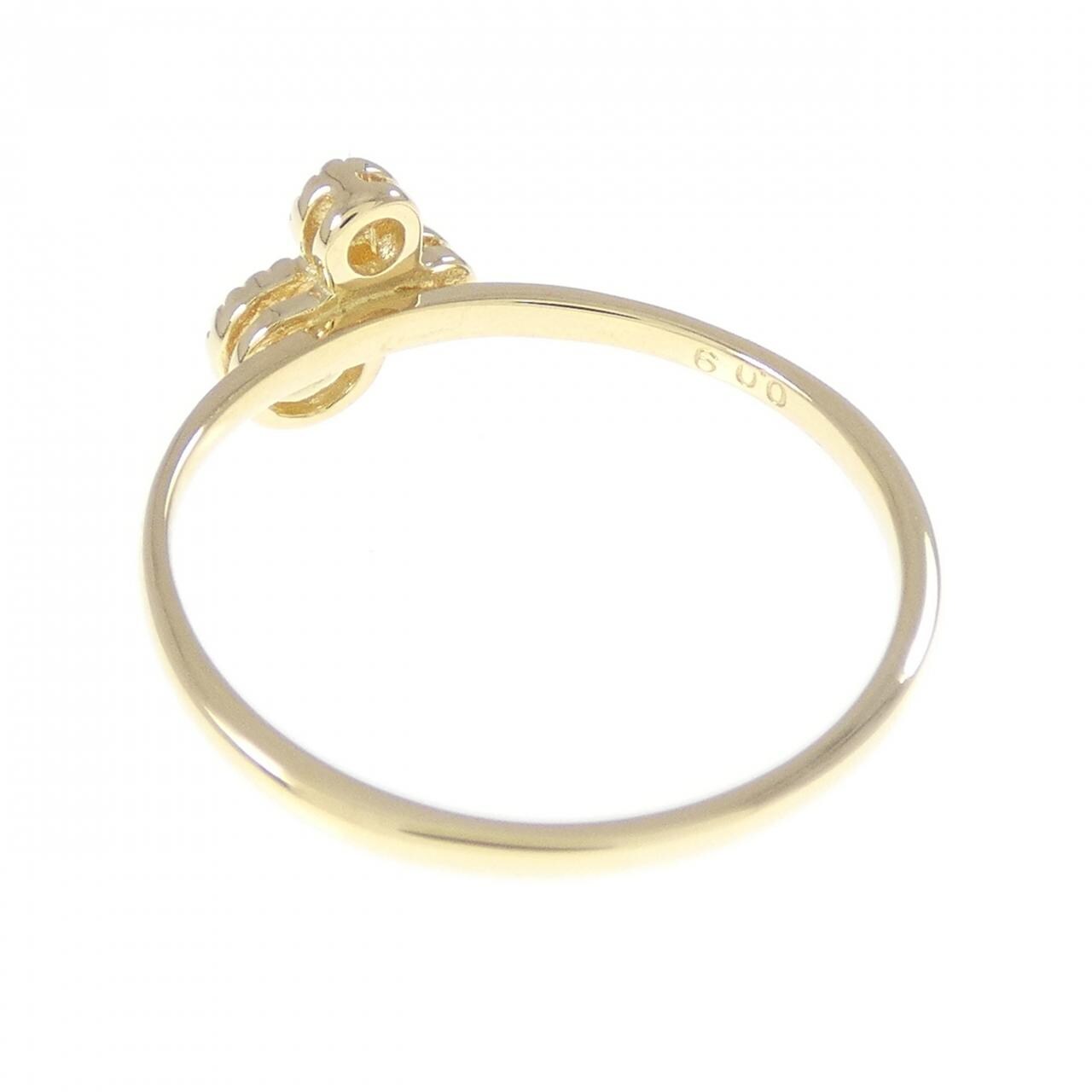 K18YG ダイヤモンド リング 0.09CT