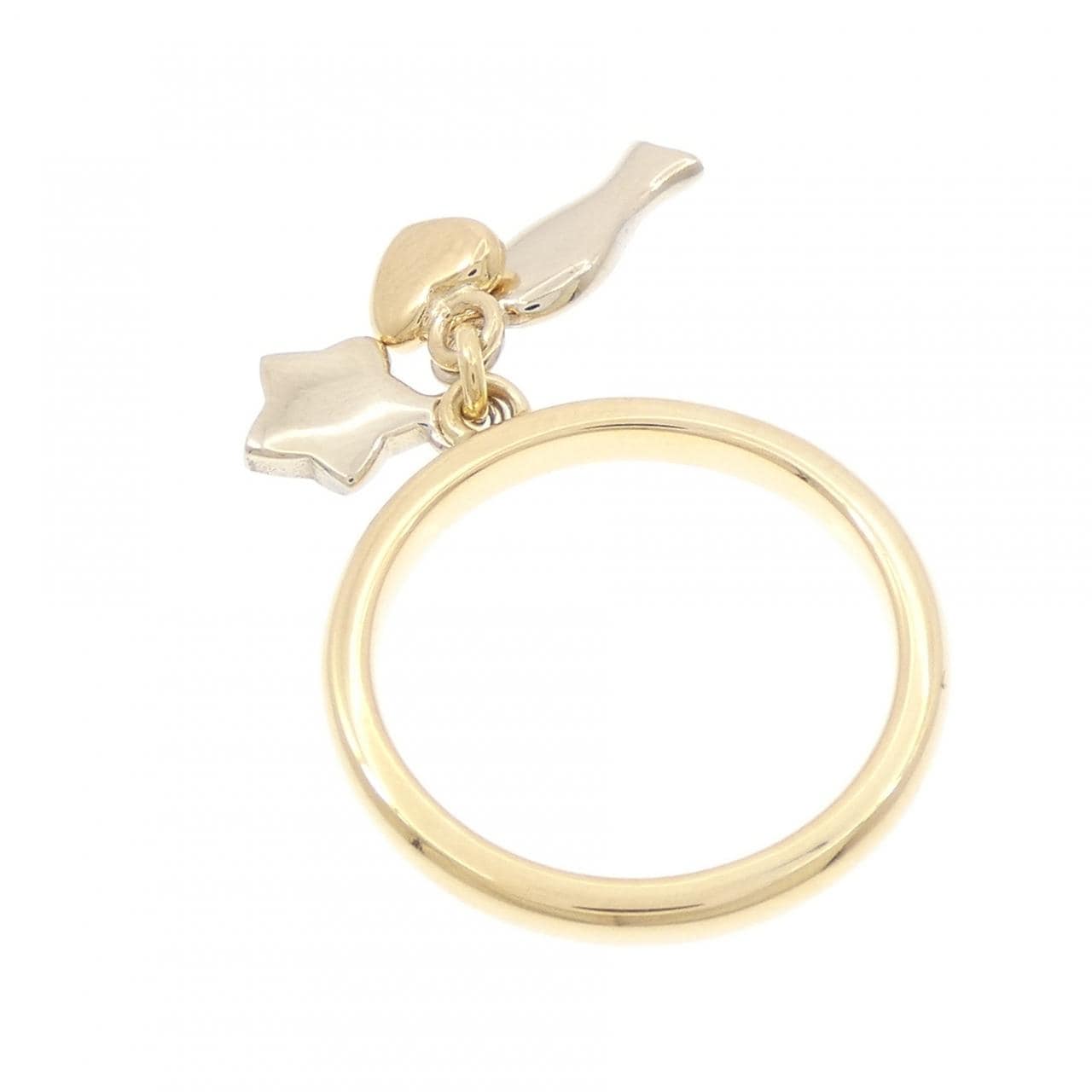 750YG/750WG スター×ハート リング