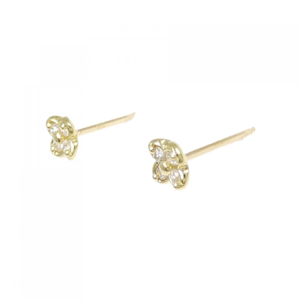 K18YG ダイヤモンド ピアス 0.10CT