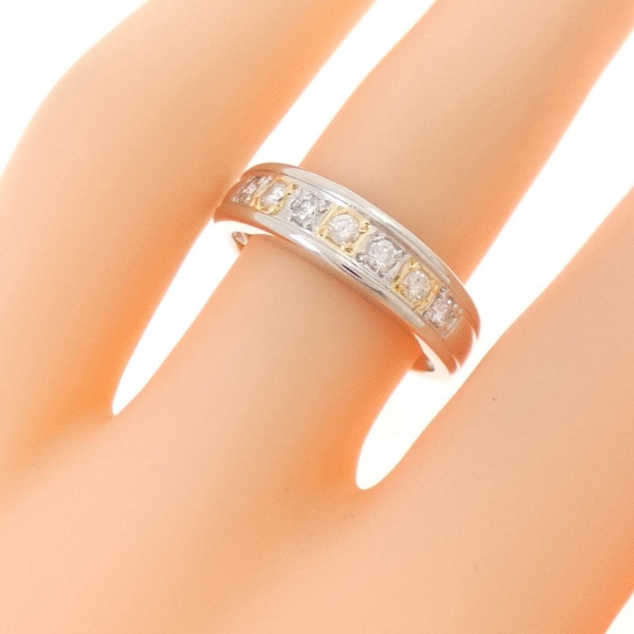 PT900/K18YG ダイヤモンド リング 0.21CT