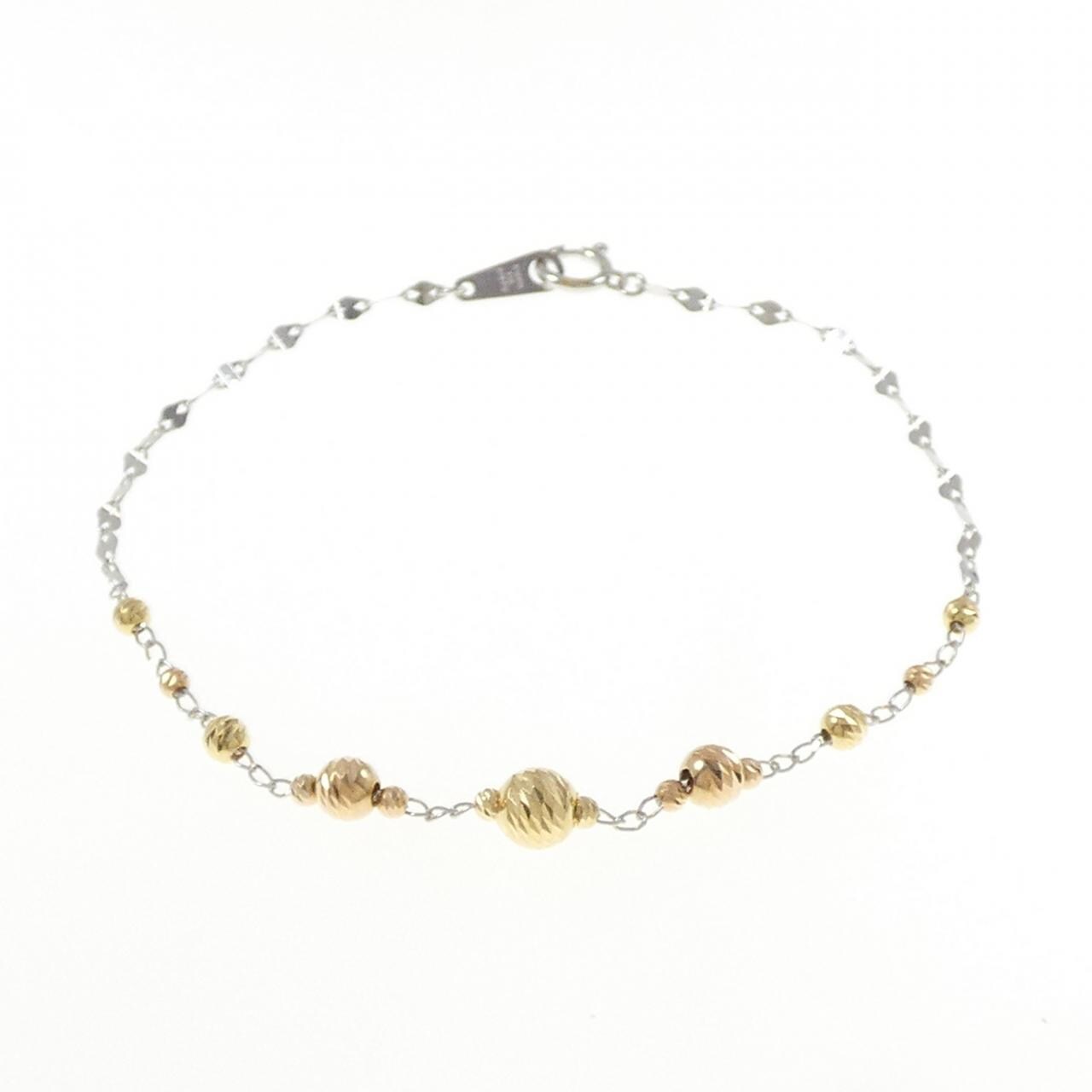 K18 three color bracelet