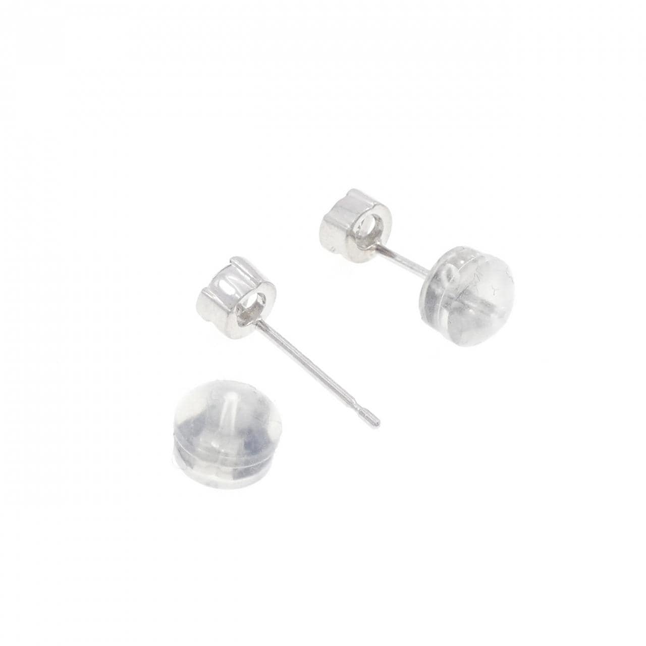 PT900 ソリティア ダイヤモンド ピアス 0.30CT