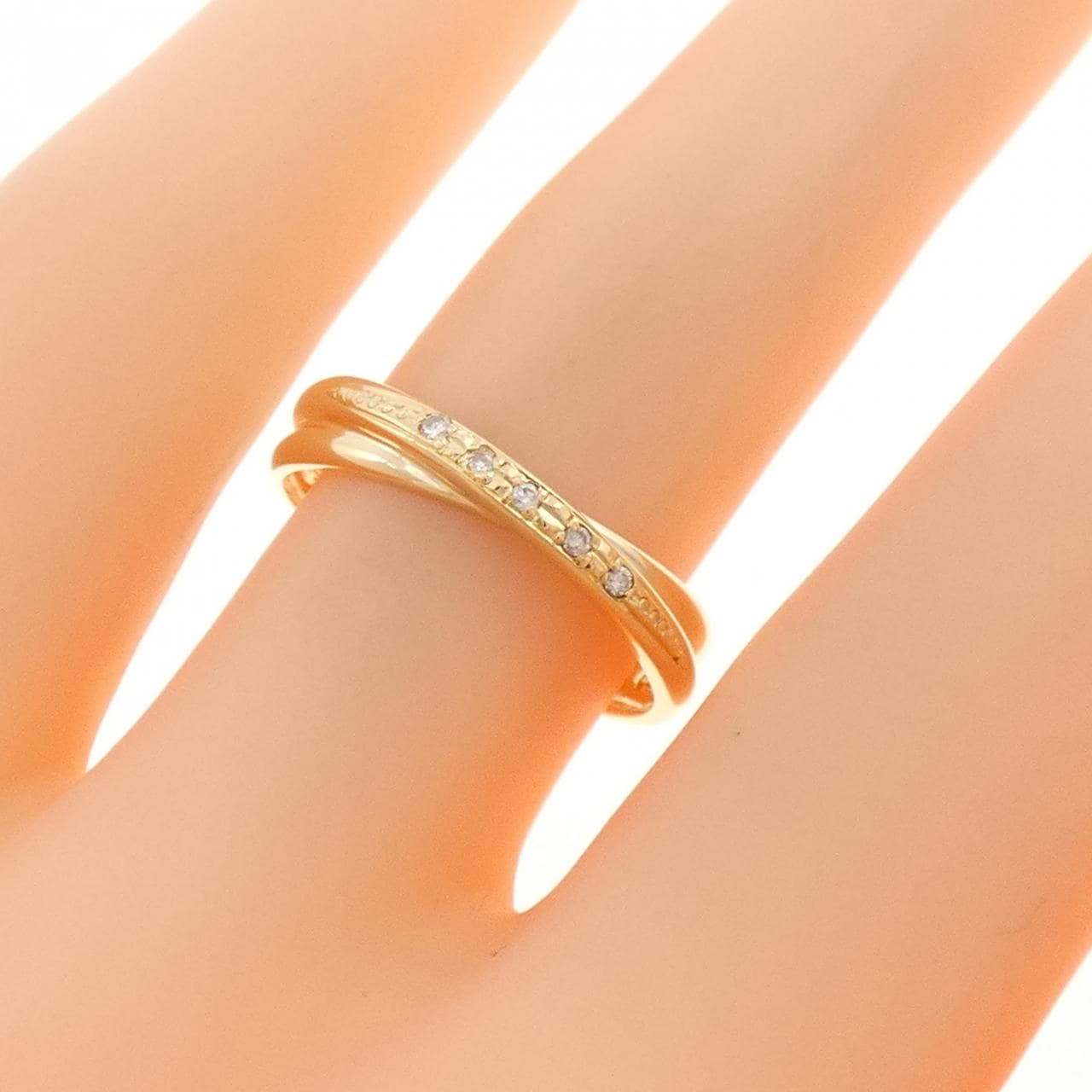 K18YG ダイヤモンド リング