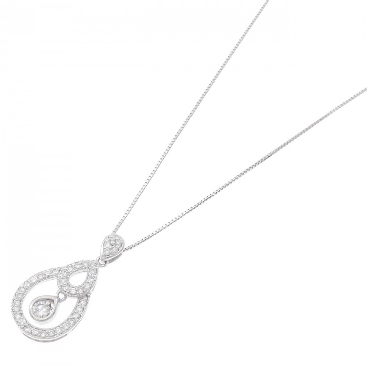 K18WG ダイヤモンド ネックレス 0.50CT