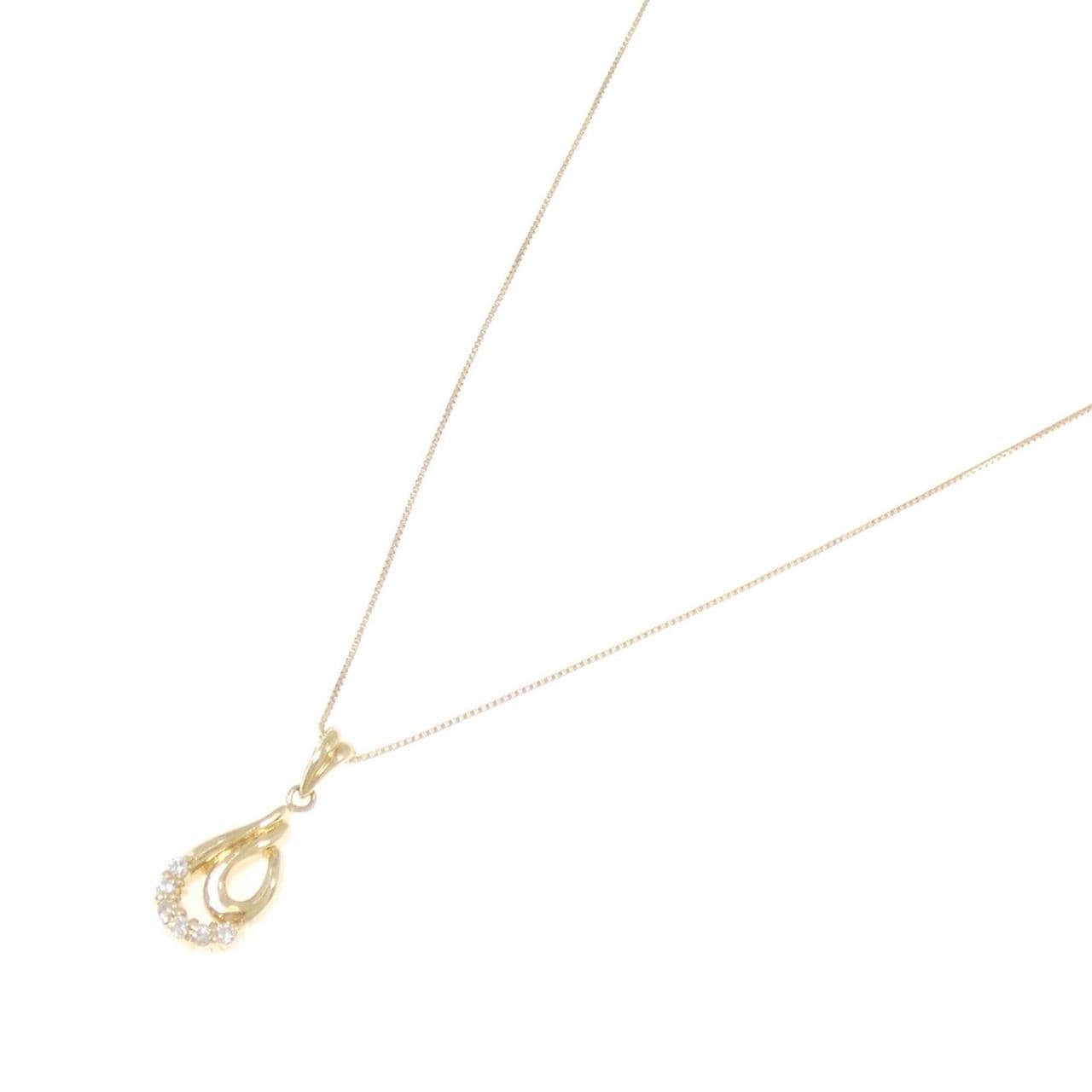 K18YG ダイヤモンド ネックレス 0.09CT
