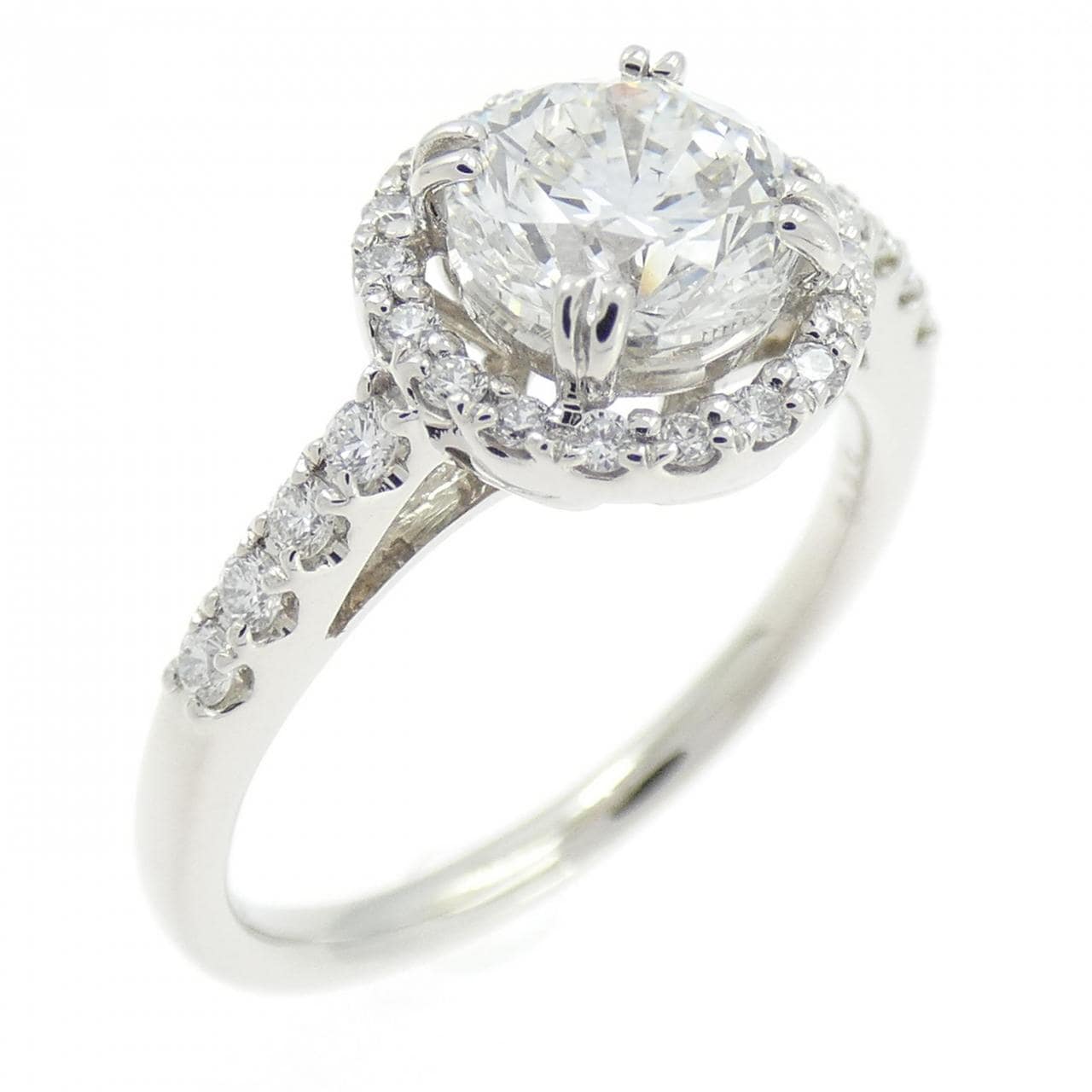 【リメイク】PT900 ダイヤモンド リング 1.043CT E SI1 Good