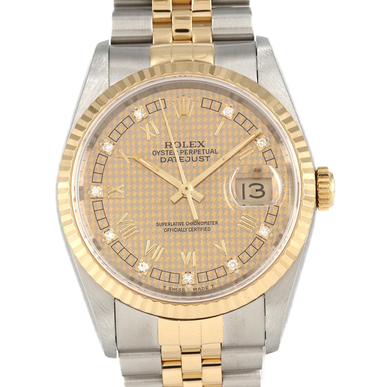 ロレックス デイトジャスト 16233G SSxYG 自動巻 X番