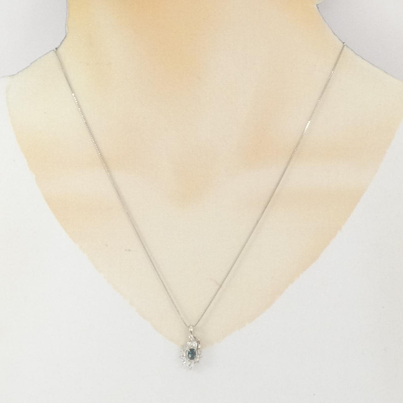 PT900/PT850 アレキサンドライト ネックレス 0.22CT
