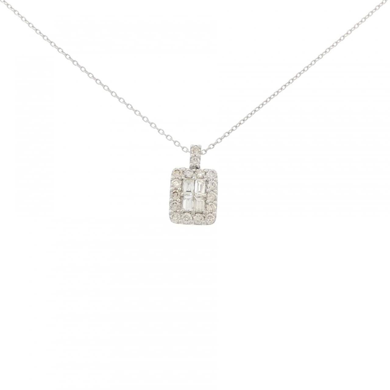 PT950/PT850 ダイヤモンド ネックレス 0.50CT