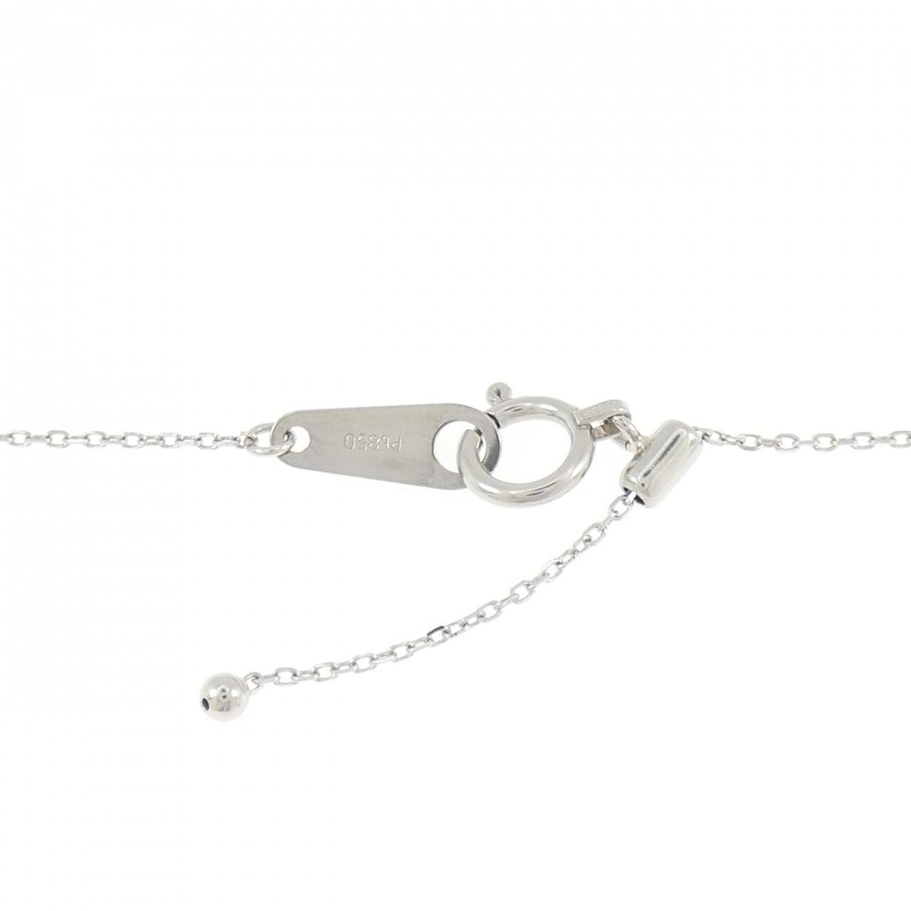 PT900/PT850 ハート ターコイズ ネックレス 0.25CT