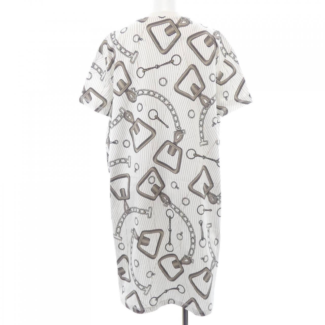 エルメス HERMES EFFET KALEIDOSCOPE 4H4524DH カットワンピース