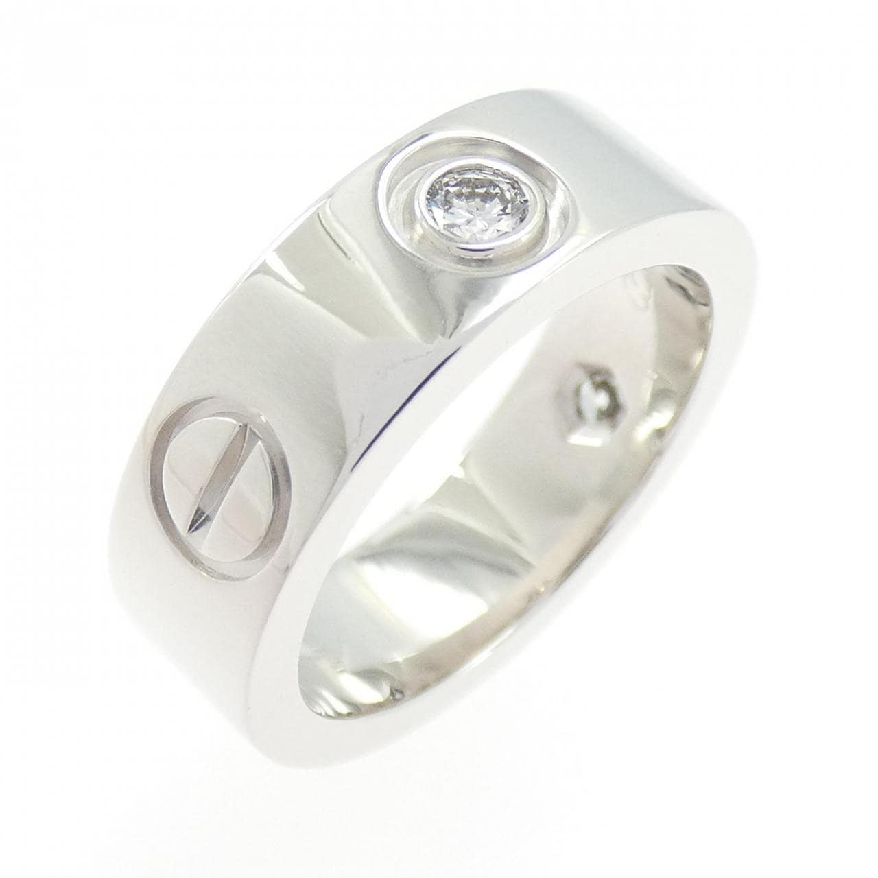 カルティエ ラブ ハーフダイヤ リング