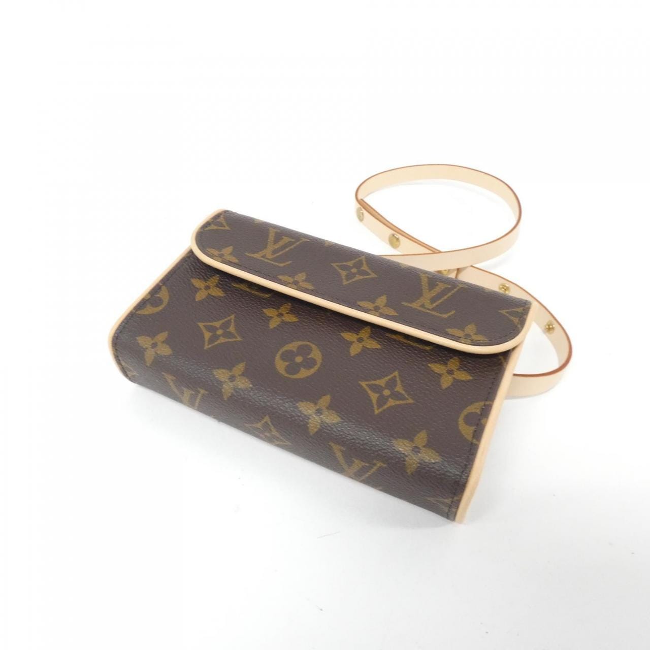 [vintage] LOUIS VUITTON Monogram Pochette Florentine XS M51855+M67303 Waist Bag