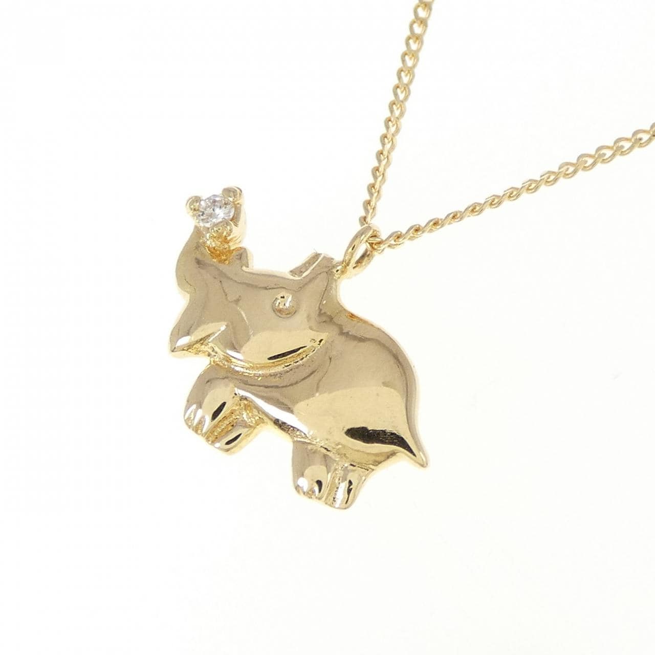 K18YG ダイヤモンド ネックレス 0.01CT