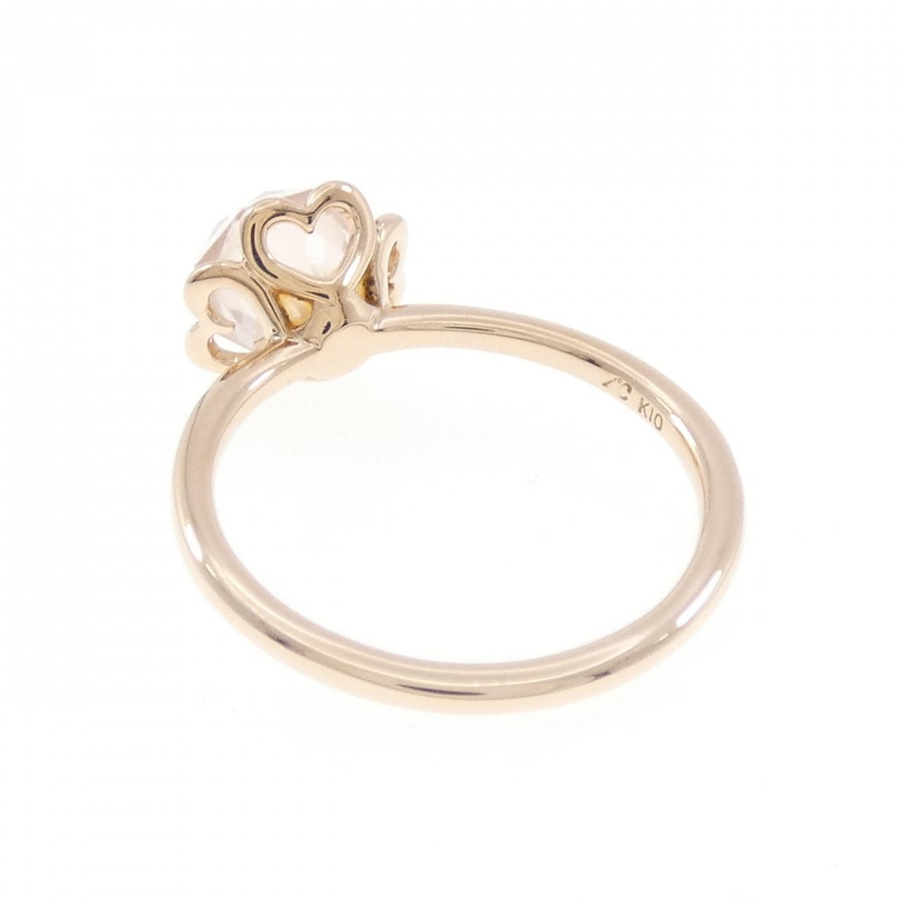 4゜C ローズクオーツ リング