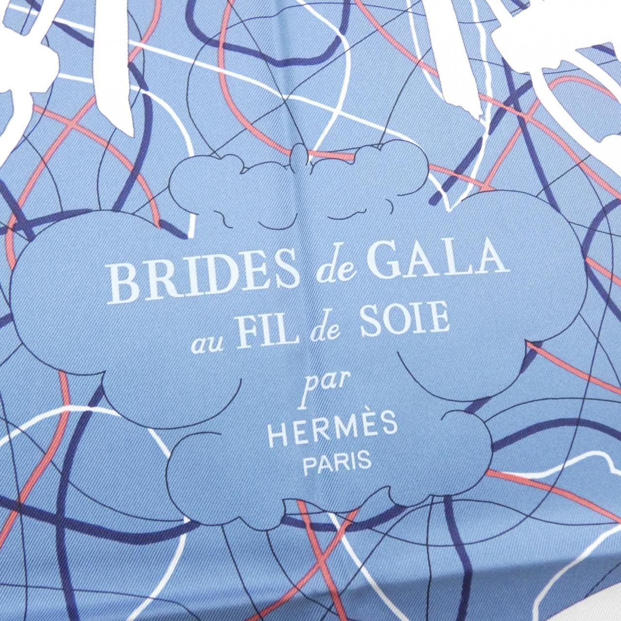 エルメス BRIDES DE GALA AU FIL DE SOIE カレ スカーフ