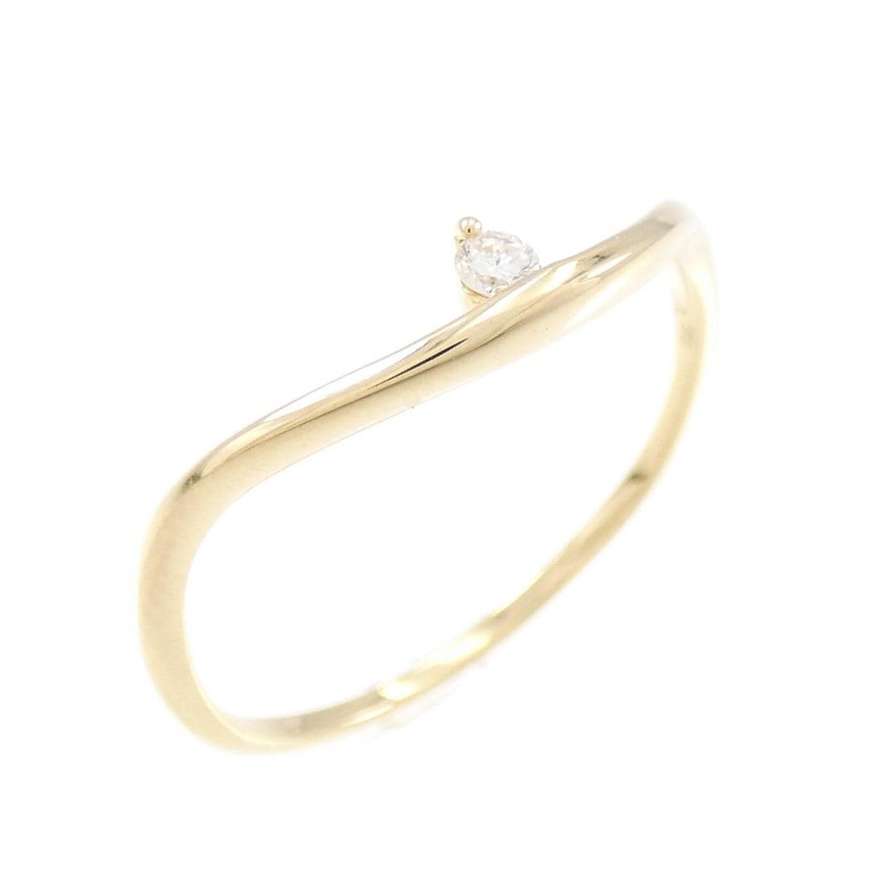 [Remake] K18YG Diamond Ring 0.03CT