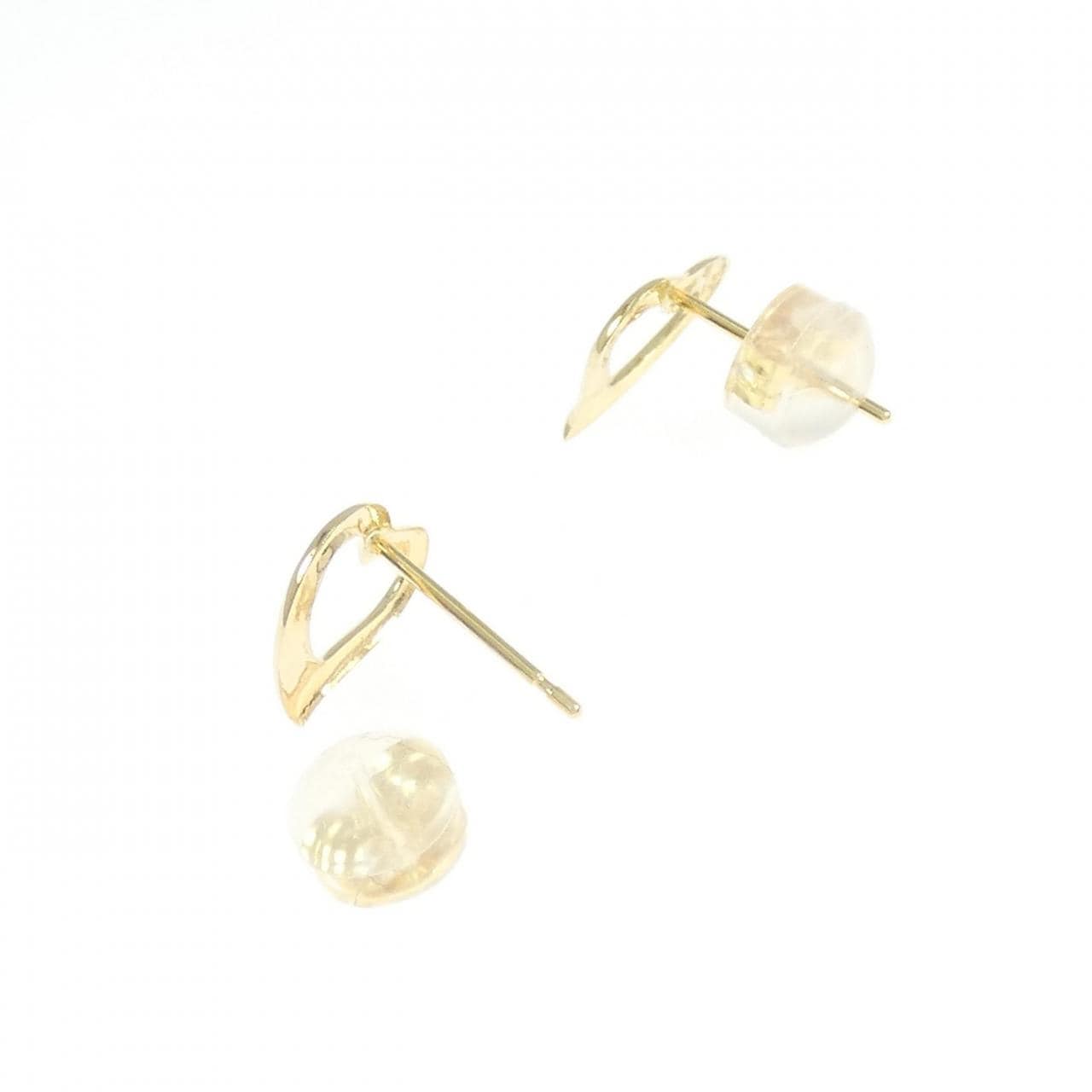 【新品】K18YG ハート ピアス