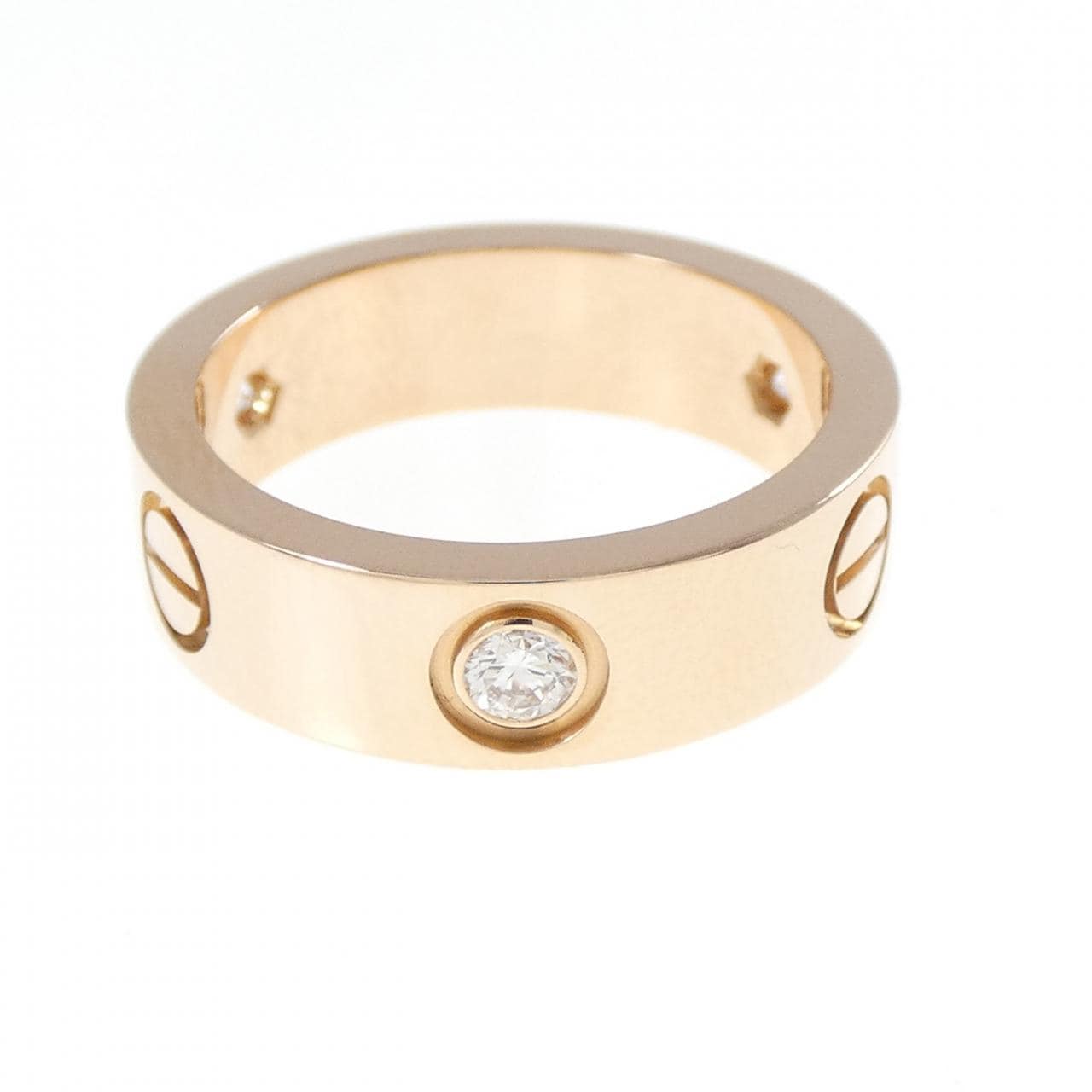 カルティエ ラブ ハーフダイヤ リング