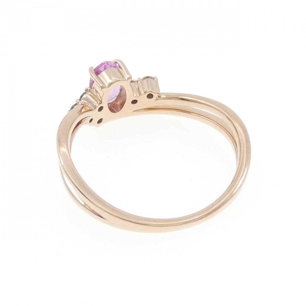 K18PG サファイヤ リング 0.48CT