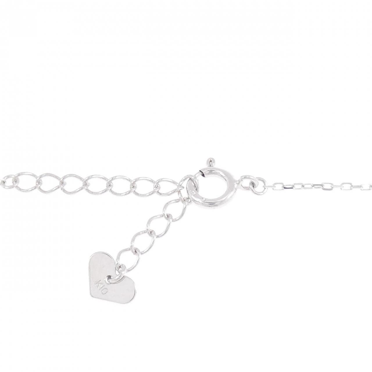 K10WG フラワー サファイヤ ブレスレット