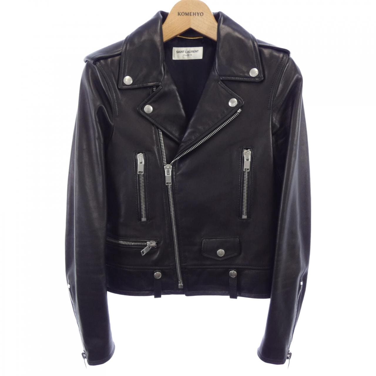 サンローラン SAINT LAURENT クラシックモーターサイクル 397287 Y5YA2 レザーライダースジャケット