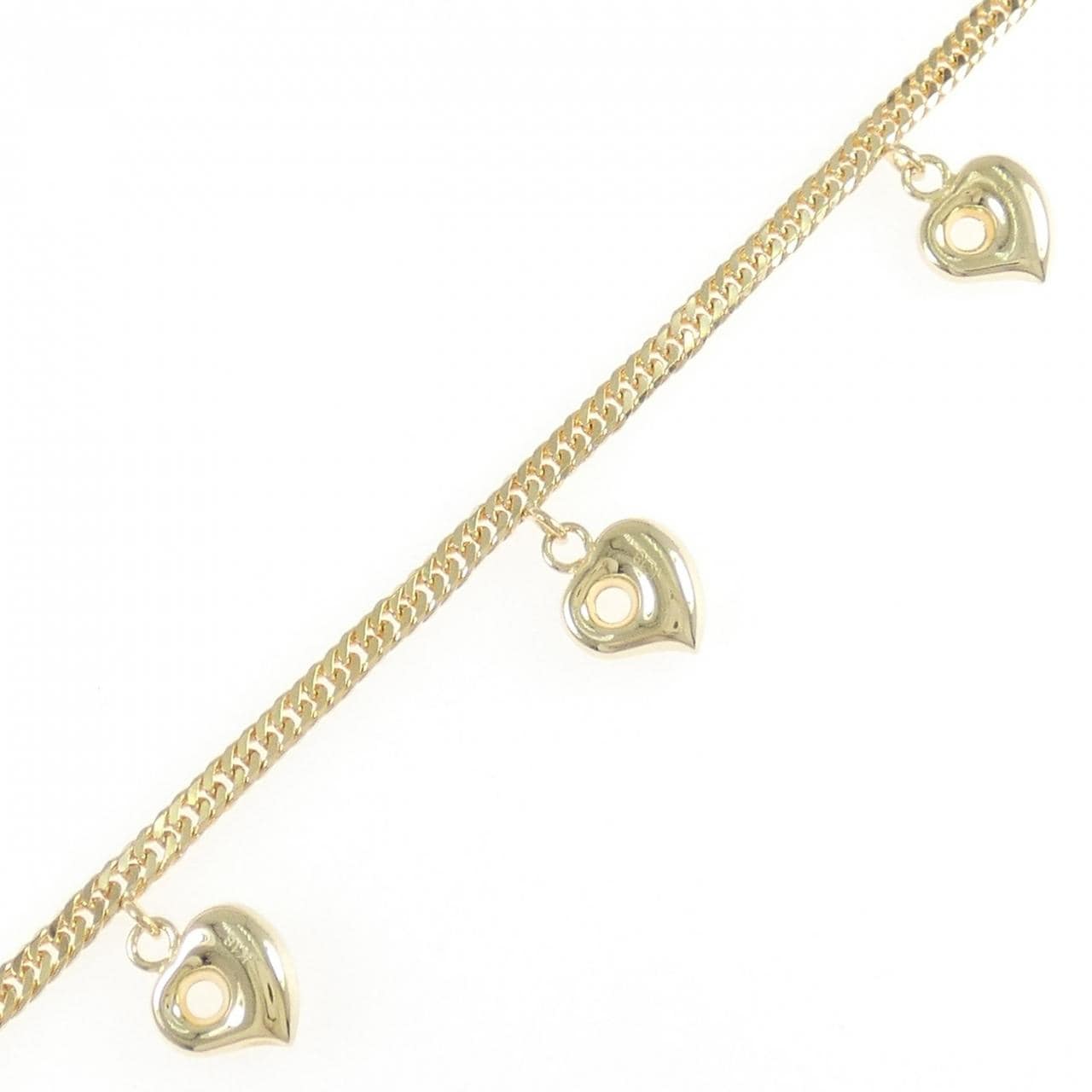 K18YG ハート アンクレット