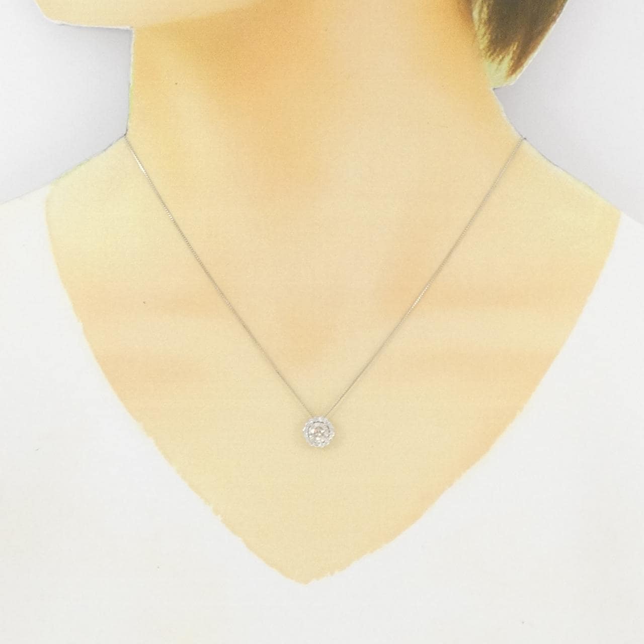 PT900/PT850 ダイヤモンド ネックレス 0.70CT