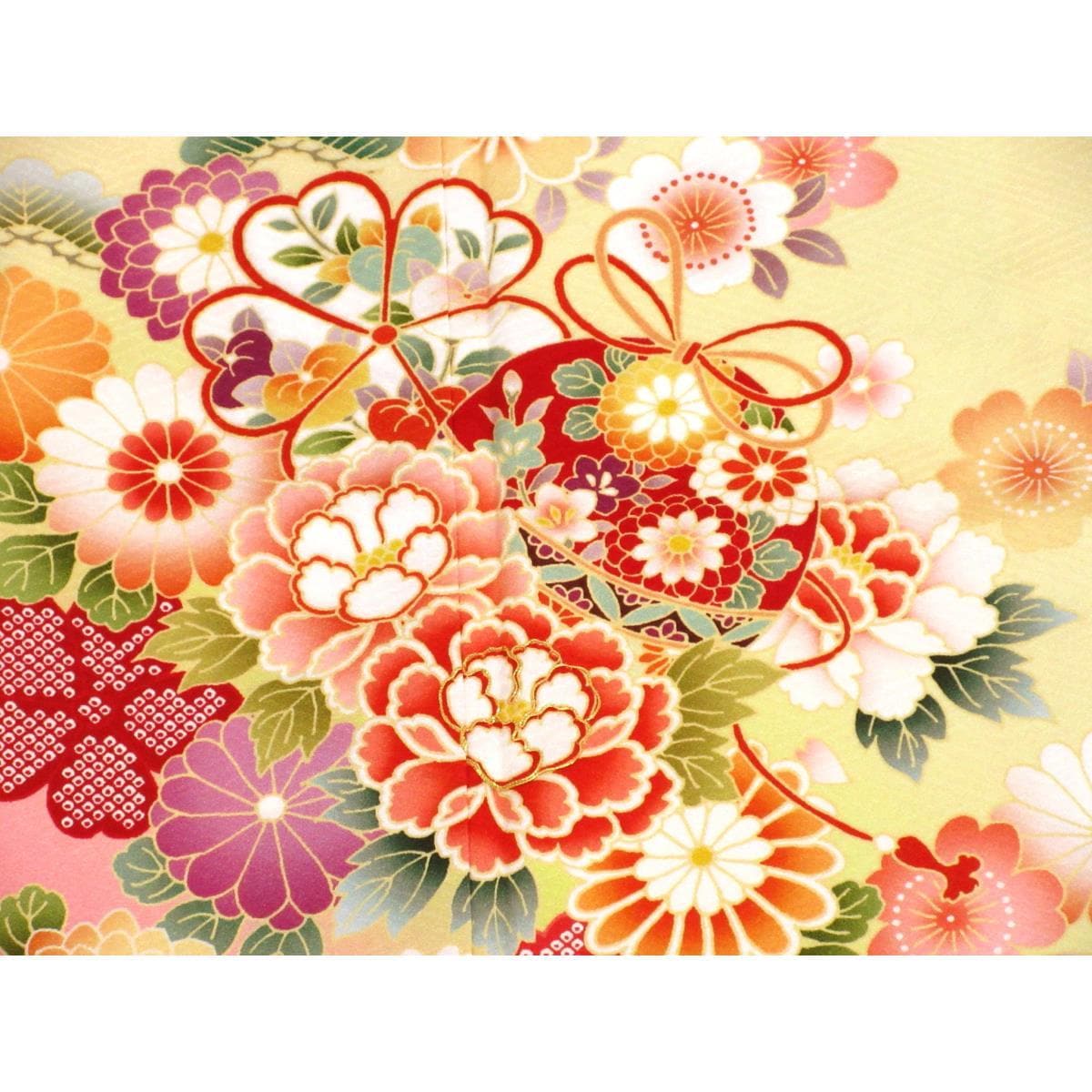 【未使用品】振袖　友禅加工