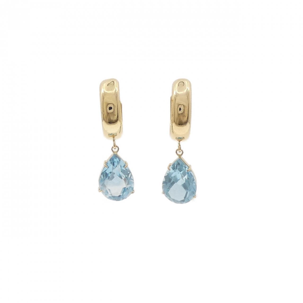 K18YG ブルートパーズ ピアス